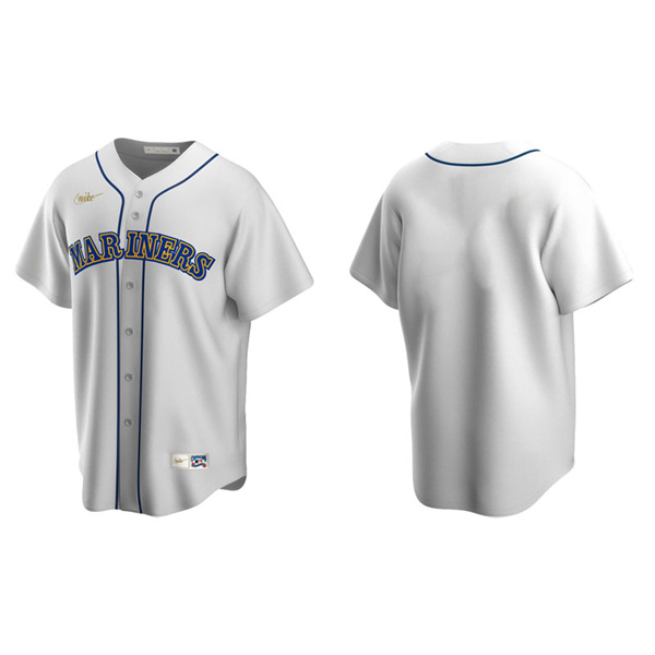 Men's Seattle Mariners White Cooperstown Collection Home Jersey