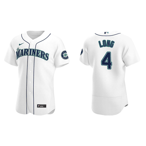 Men's Seattle Mariners Shed Long Jr. White Authentic Home Jersey