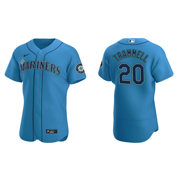 Men's Seattle Mariners Taylor Trammell Royal Authentic Alternate Jersey