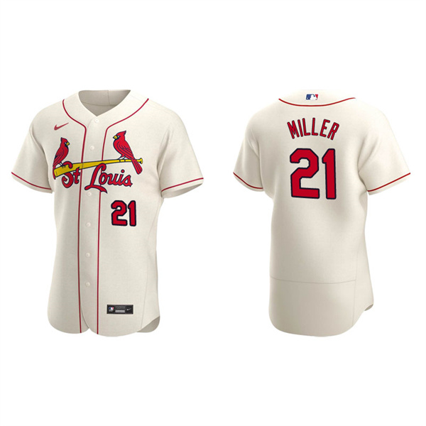 Men's St. Louis Cardinals Andrew Miller Cream Authentic Alternate Jersey