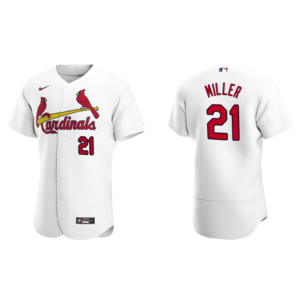 Men's St. Louis Cardinals Andrew Miller White Authentic Home Jersey