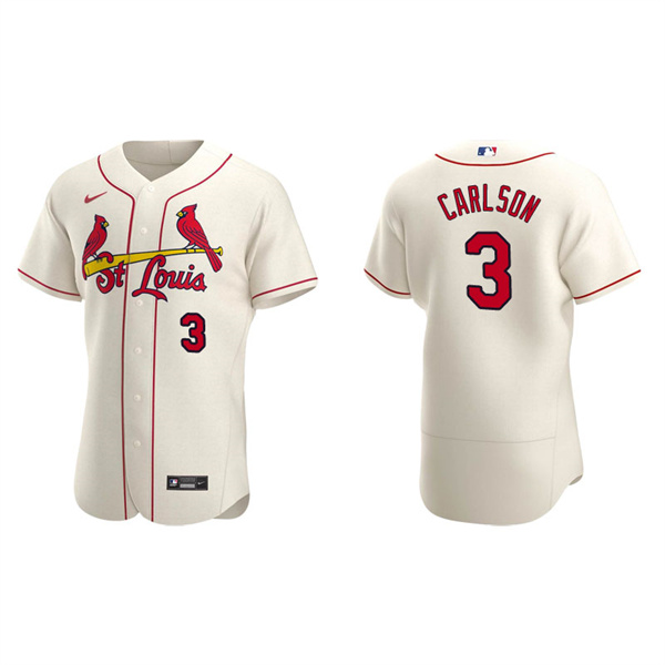 Men's St. Louis Cardinals Dylan Carlson Cream Authentic Alternate Jersey