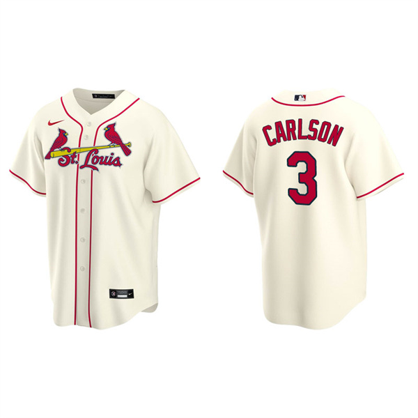 Men's St. Louis Cardinals Dylan Carlson Cream Replica Alternate Jersey