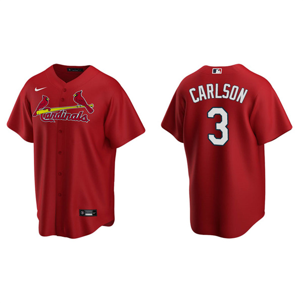 Men's St. Louis Cardinals Dylan Carlson Red Replica Alternate Jersey