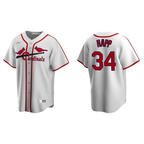 Men's St. Louis Cardinals J.A. Happ White Cooperstown Collection Home Jersey
