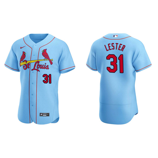 Men's St. Louis Cardinals Jon Lester Light Blue Authentic Alternate Jersey