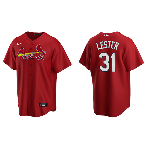 Men's St. Louis Cardinals Jon Lester Red Replica Alternate Jersey