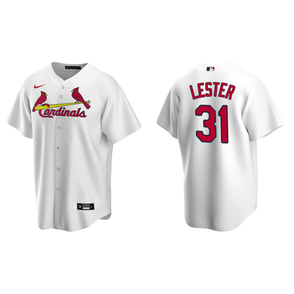 Men's St. Louis Cardinals Jon Lester White Replica Home Jersey