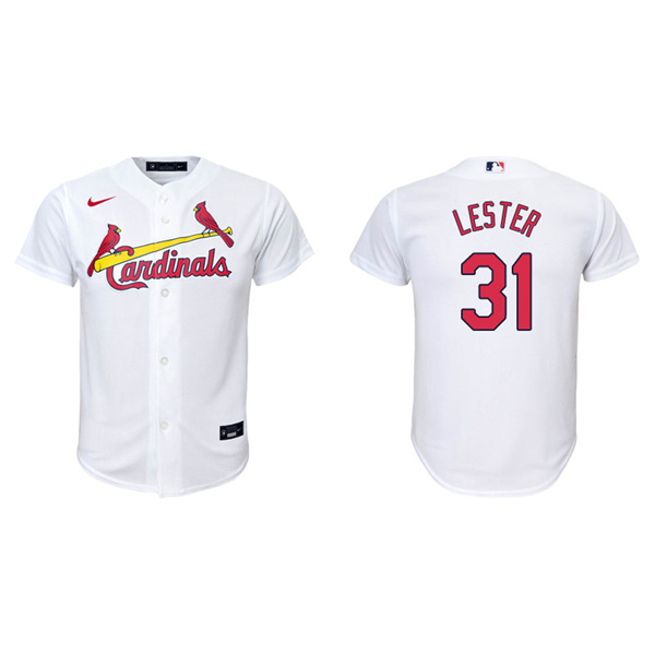 Youth St. Louis Cardinals Jon Lester White Replica Home Jersey