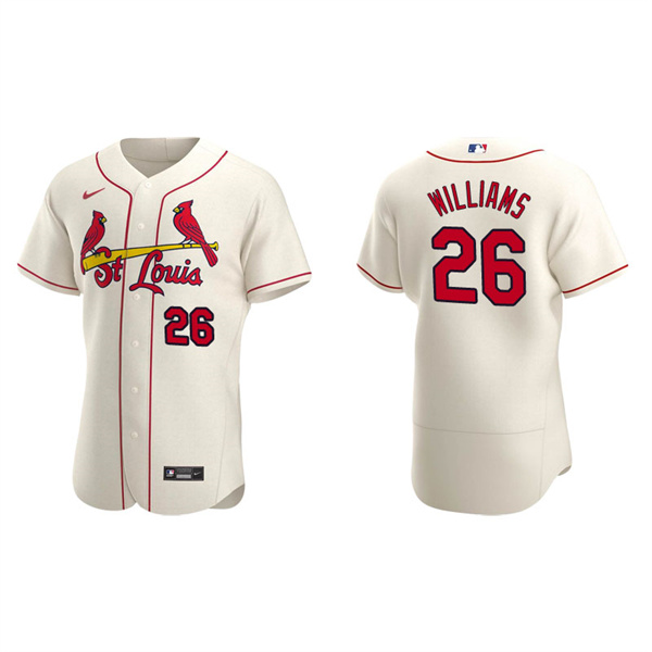Men's St. Louis Cardinals Justin Williams Cream Authentic Alternate Jersey