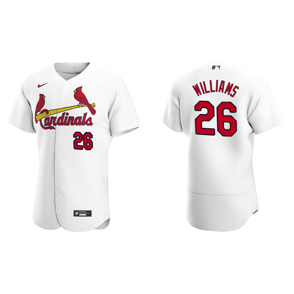 Men's St. Louis Cardinals Justin Williams White Authentic Home Jersey
