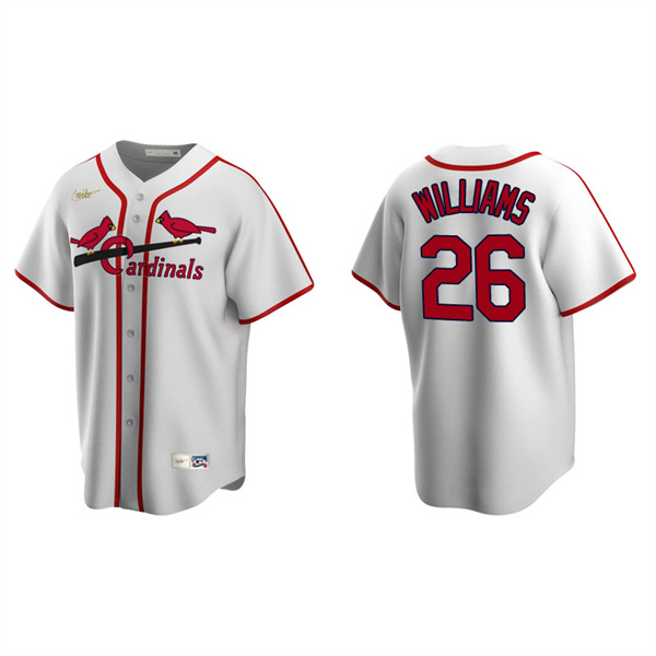 Men's St. Louis Cardinals Justin Williams White Cooperstown Collection Home Jersey