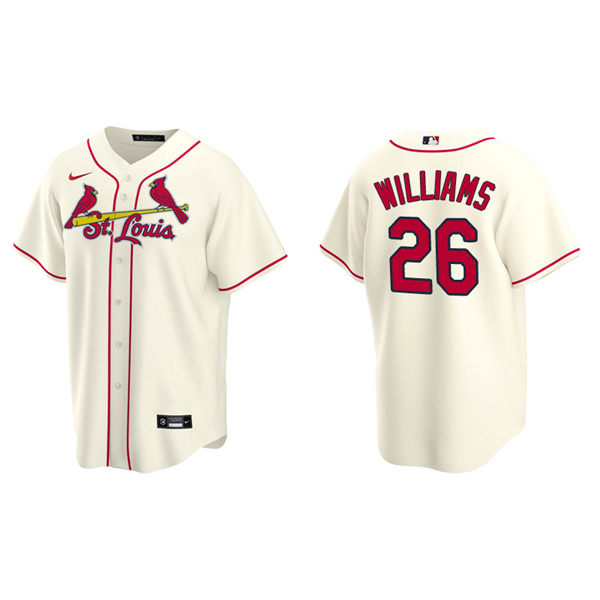 Men's St. Louis Cardinals Justin Williams Cream Replica Alternate Jersey