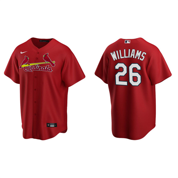 Men's St. Louis Cardinals Justin Williams Red Replica Alternate Jersey