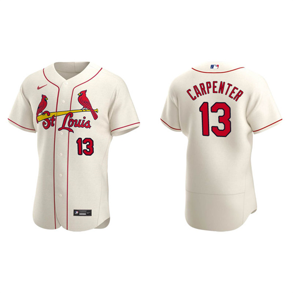 Men's St. Louis Cardinals Matt Carpenter Cream Authentic Alternate Jersey