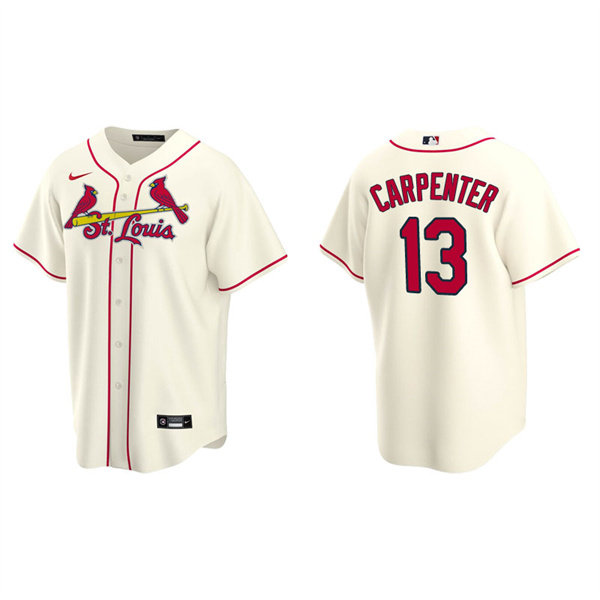 Men's St. Louis Cardinals Matt Carpenter Cream Replica Alternate Jersey