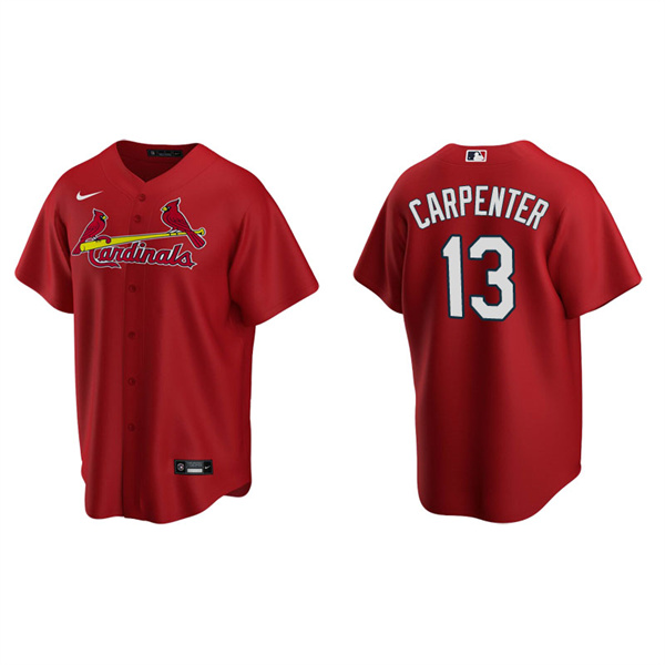 Men's St. Louis Cardinals Matt Carpenter Red Replica Alternate Jersey