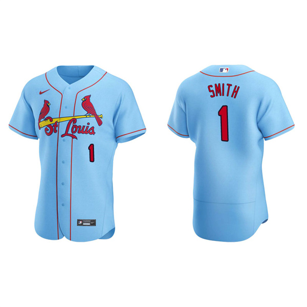 Men's St. Louis Cardinals Ozzie Smith Light Blue Authentic Alternate Jersey