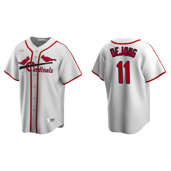 Men's St. Louis Cardinals Paul DeJong White Cooperstown Collection Home Jersey