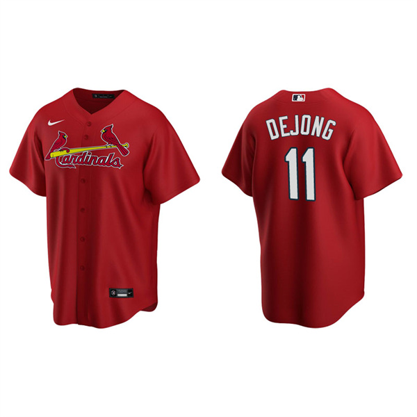 Men's St. Louis Cardinals Paul DeJong Red Replica Alternate Jersey