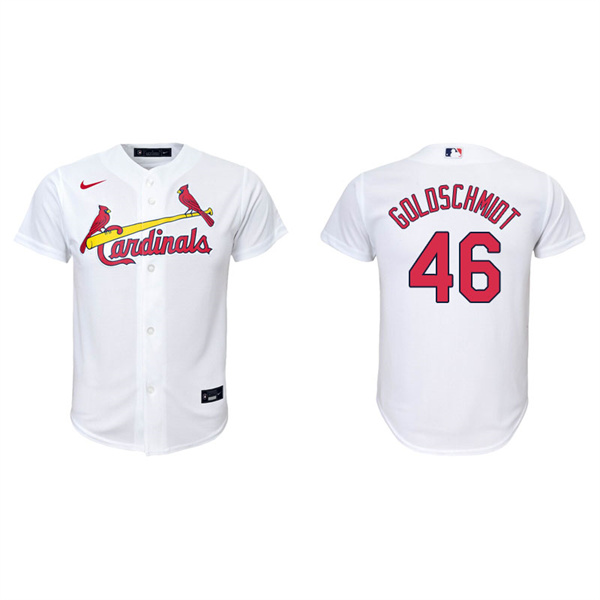 Youth St. Louis Cardinals Paul Goldschmidt White Replica Home Jersey