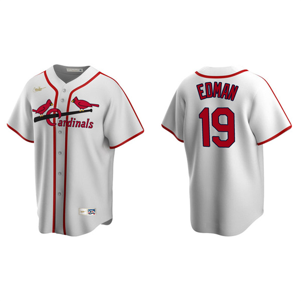 Men's St. Louis Cardinals Tommy Edman White Cooperstown Collection Home Jersey
