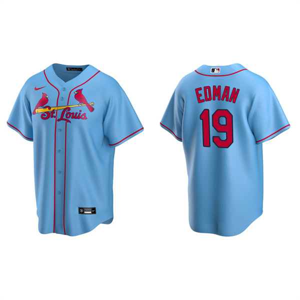 Men's St. Louis Cardinals Tommy Edman Light Blue Replica Alternate Jersey