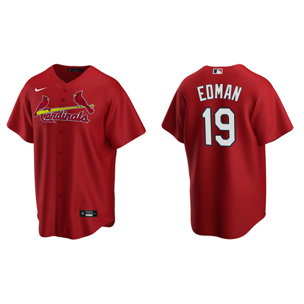 Men's St. Louis Cardinals Tommy Edman Red Replica Alternate Jersey