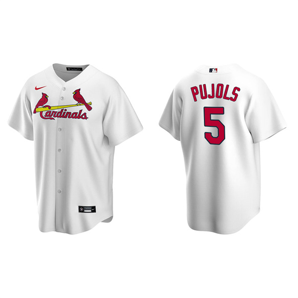 Men's St. Louis Cardinals Albert Pujols White Replica Home Jersey