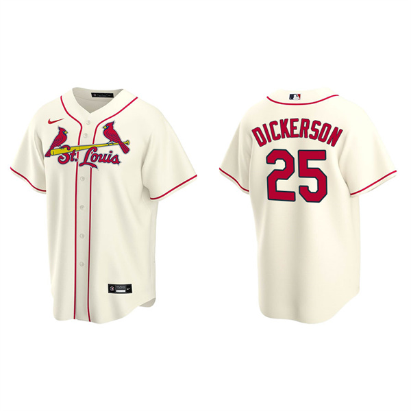 Men's St. Louis Cardinals Corey Dickerson Cream Replica Alternate Jersey