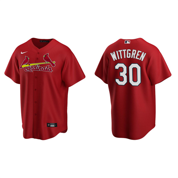 Men's St. Louis Cardinals Nick Wittgren Red Replica Alternate Jersey
