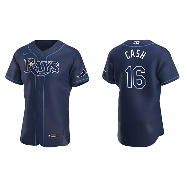 Men's Kevin Cash Tampa Bay Rays Nike Navy Alternate Authentic Jersey