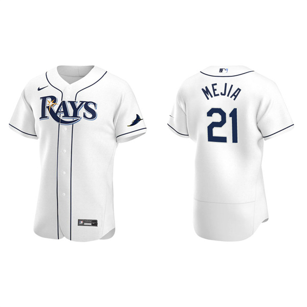 Men's Tampa Bay Rays Francisco Mejia White Authentic Home Jersey