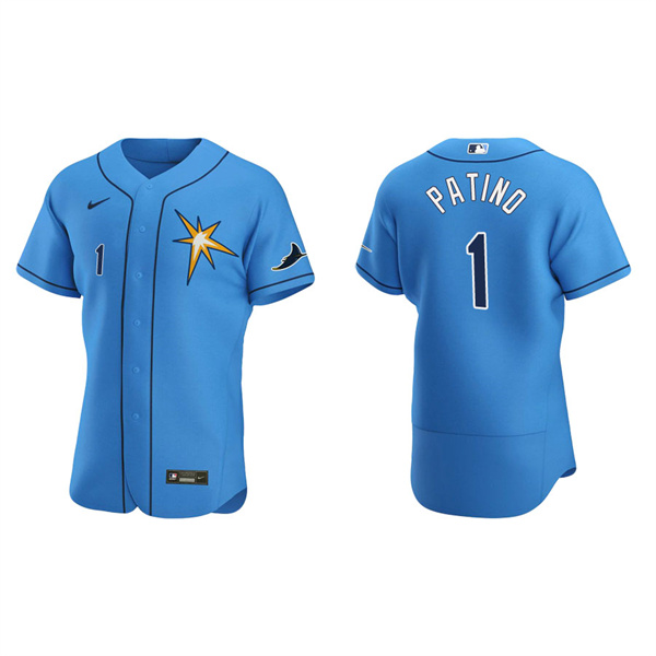 Men's Tampa Bay Rays Luis Patino Light Blue Authentic Alternate Jersey