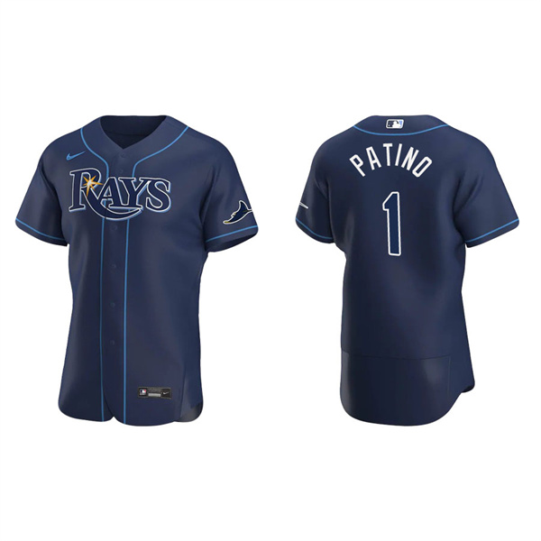 Men's Tampa Bay Rays Luis Patino Navy Authentic Alternate Jersey