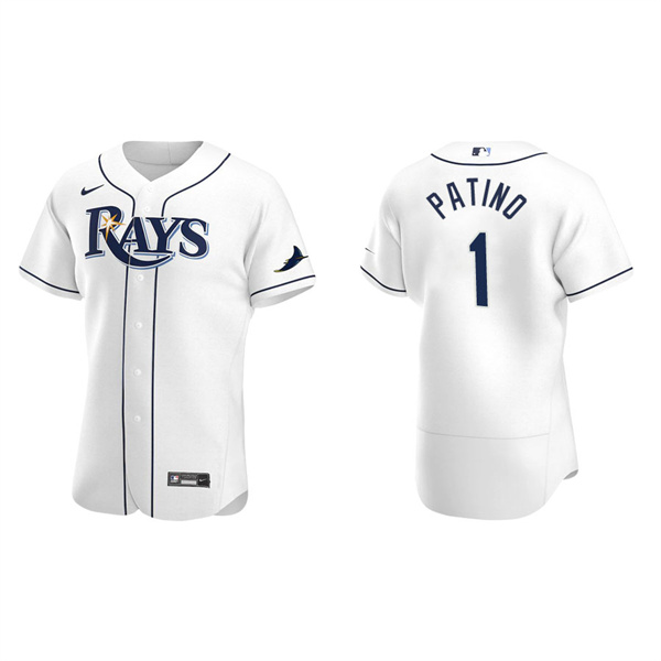 Men's Tampa Bay Rays Luis Patino White Authentic Home Jersey