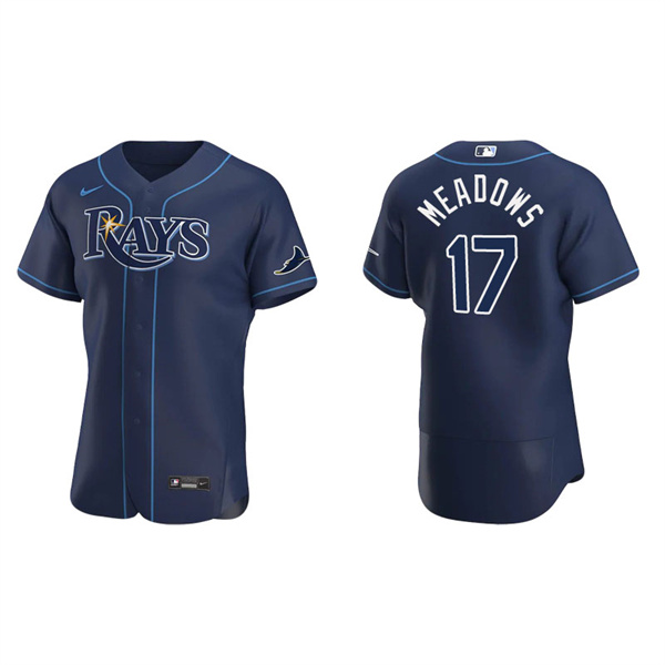 Men's Tampa Bay Rays Austin Meadows Navy Authentic Alternate Jersey