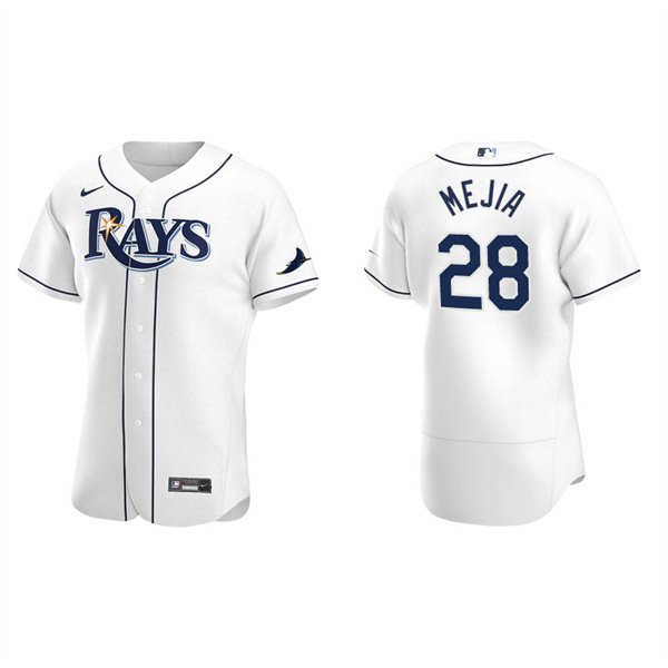 Men's Tampa Bay Rays Francisco Mejia White Authentic Home Jersey