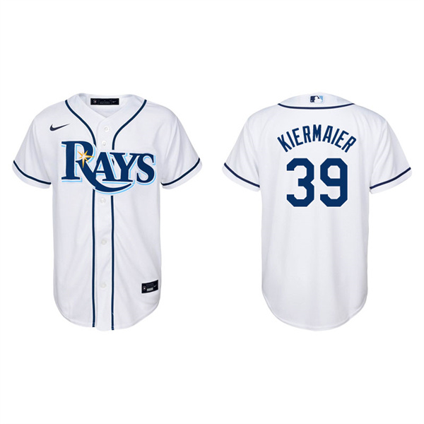 Youth Tampa Bay Rays Kevin Kiermaier White Replica Home Jersey