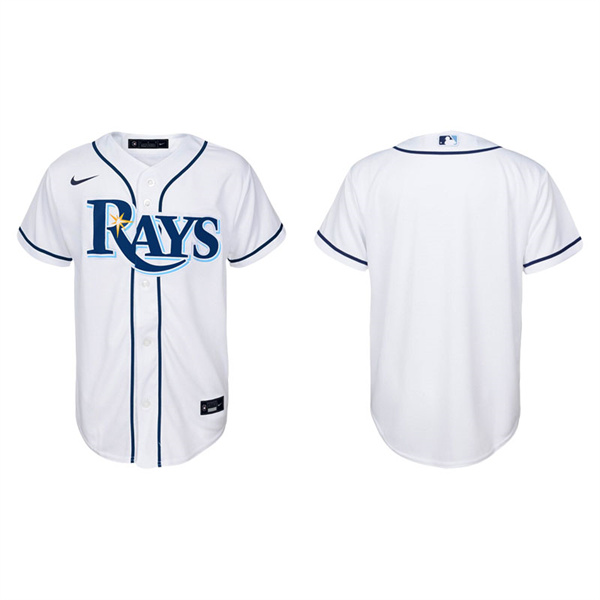 Youth Tampa Bay Rays White Replica Home Jersey