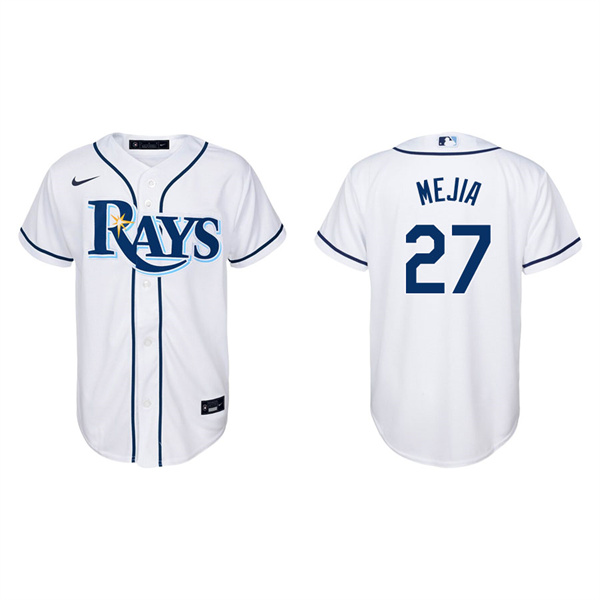 Youth Francisco Mejia Tampa Bay Rays White Replica Home Jersey