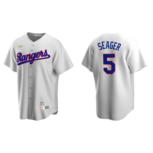 Men's Corey Seager Texas Rangers White Cooperstown Collection Home Jersey