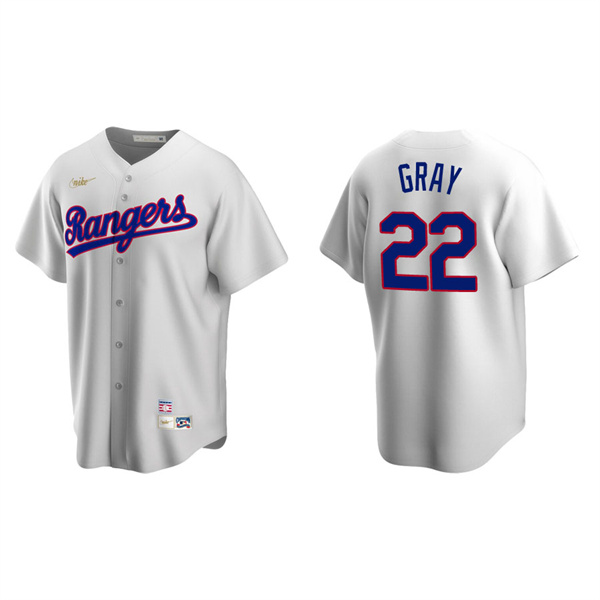 Men's Jon Gray Texas Rangers White Cooperstown Collection Home Jersey