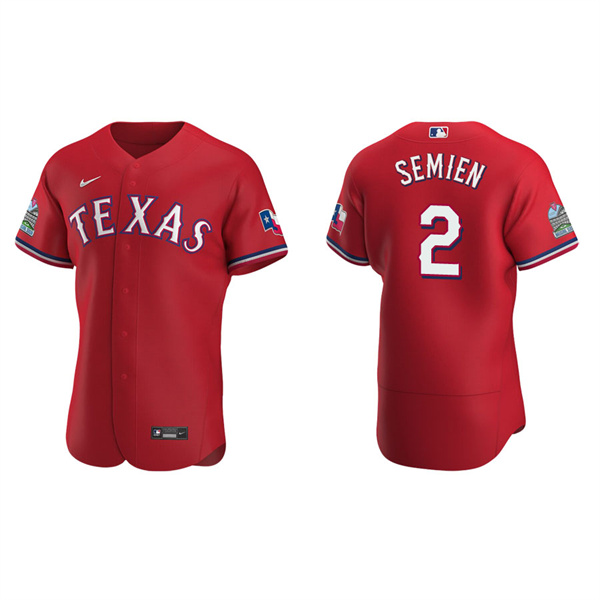 Men's Marcus Semien Texas Rangers Scarlet Authentic Alternate Jersey