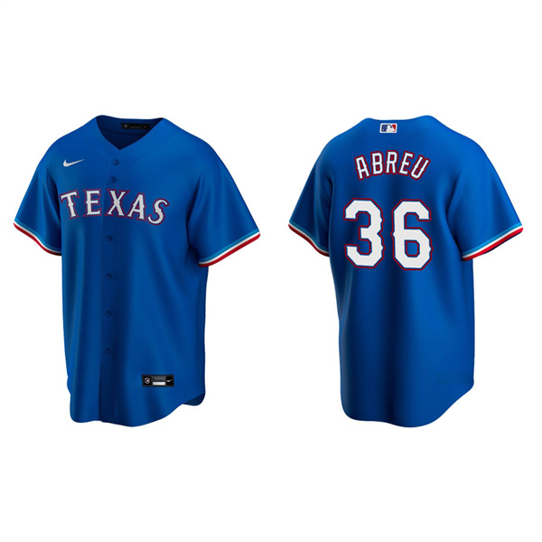 Men's Texas Rangers Albert Abreu Royal Replica Alternate Jersey