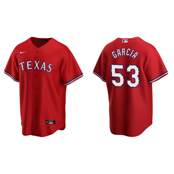 Men's Texas Rangers Adolis Garcia Red Replica Alternate Jersey