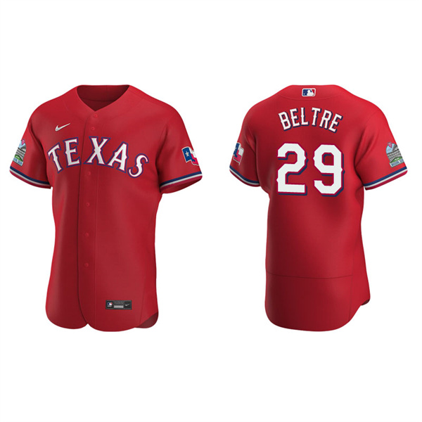 Men's Texas Rangers Adrian Beltre Scarlet Authentic Alternate Jersey