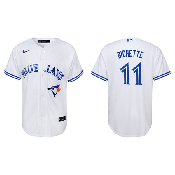 Youth Toronto Blue Jays Bo Bichette White Replica Home Jersey