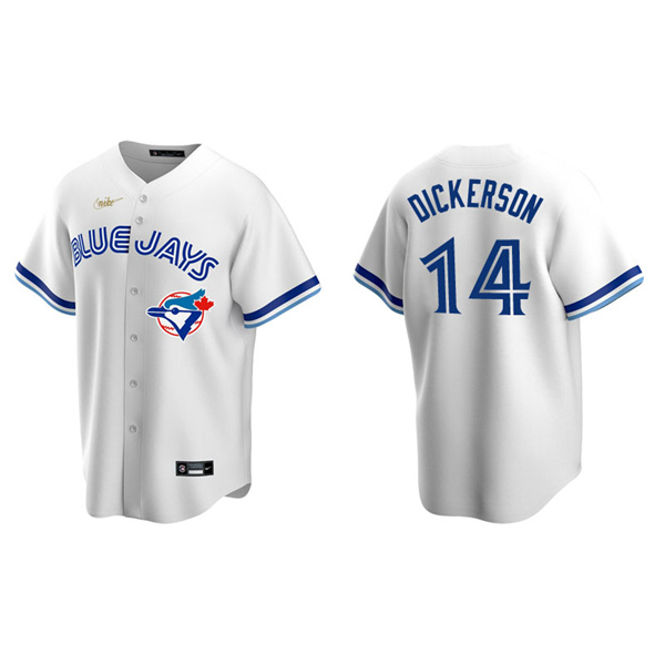 Men's Toronto Blue Jays Corey Dickerson White Cooperstown Collection Home Jersey
