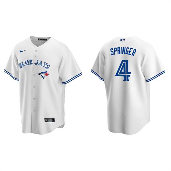 Men's Toronto Blue Jays George Springer White Replica Home Jersey